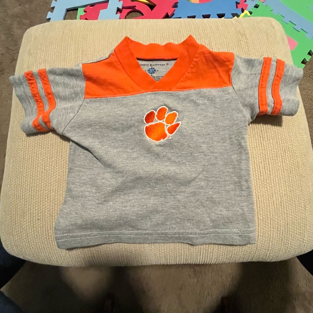 Clemson baby shirt size 6-9 months